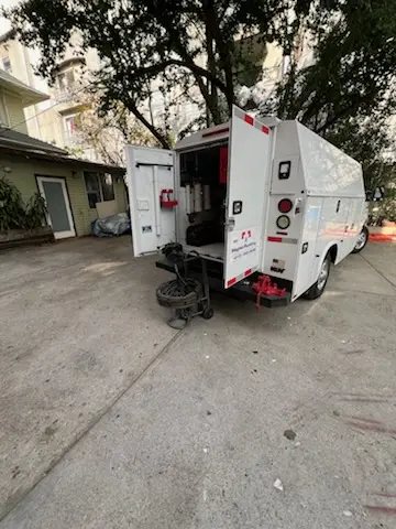 Magnet Plumbing service vehicle on-site for Faucet Repair in Woodstock